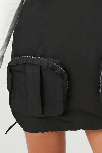 Cargo Pocket Mini Dress