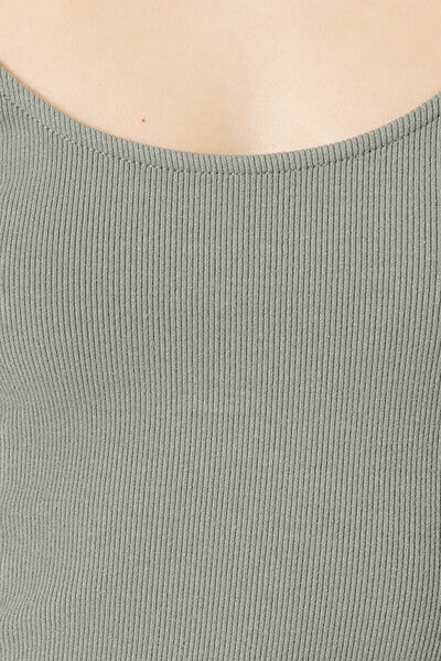 Cotton-Blend Scoop Bodysuit