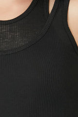 Ribbed Knit Combo Tank Top