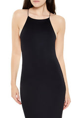 Contour Sculpt Halter Maxi Dress