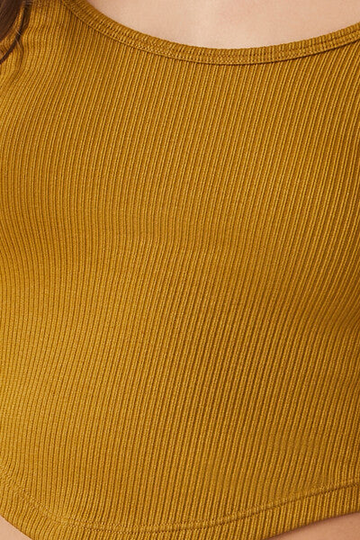 Seamless Curved-Hem Crop Top