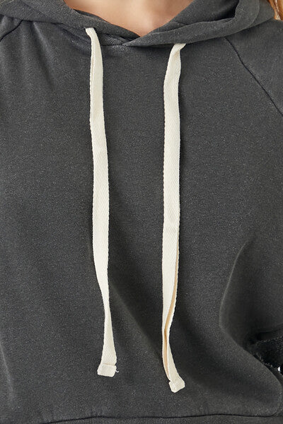 Reworked Fleece Raglan Hoodie