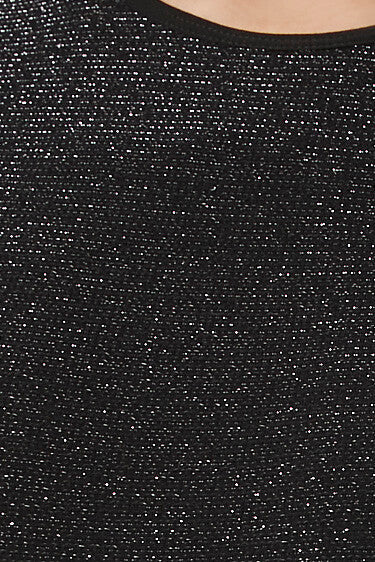 Glitter Knit Crew Tee Bodysuit