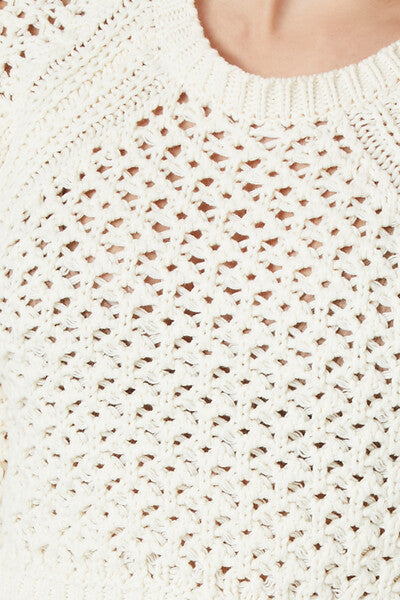 Cropped Open-Back Sweater