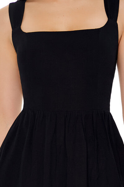 Square-Neck Tank Midi Dress