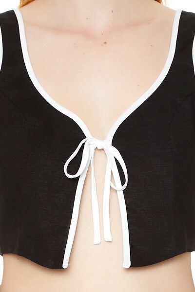 Tie-Front Crop Top
