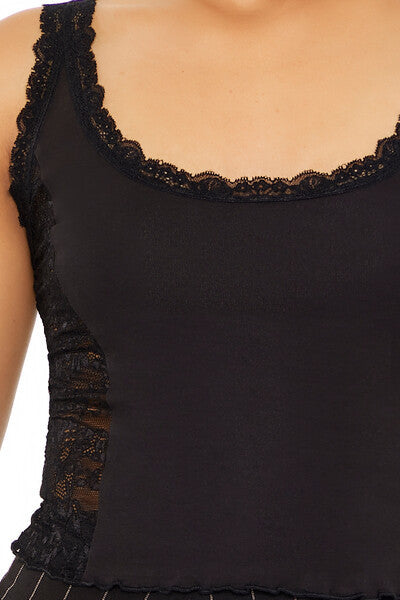 Cropped Lace Tank Top