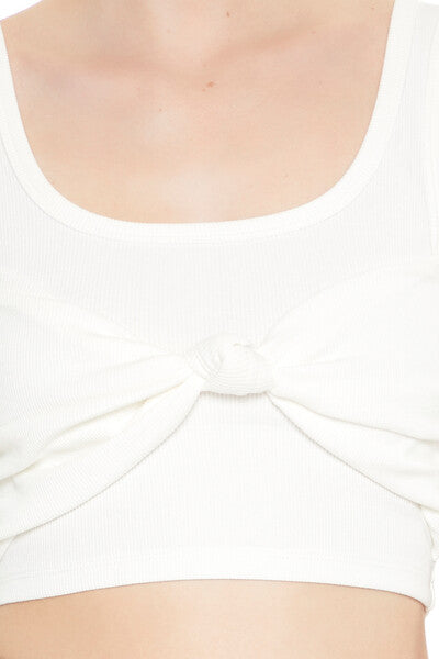 Cropped Bow Tank Top