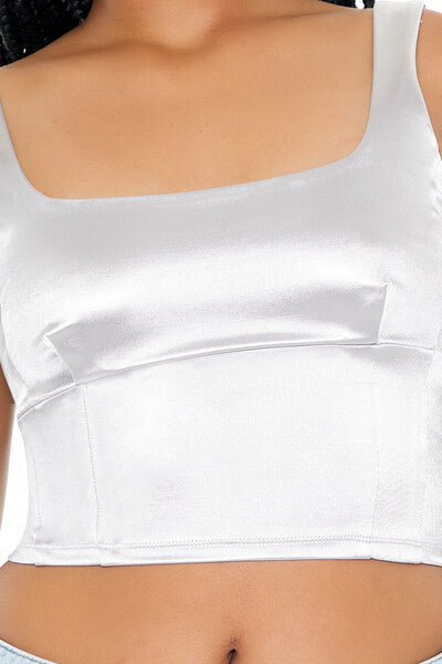 Square-Neck Crop Top
