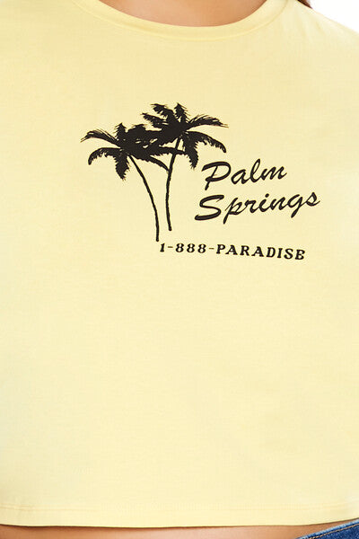 Plus Size Palm Springs Baby Tee