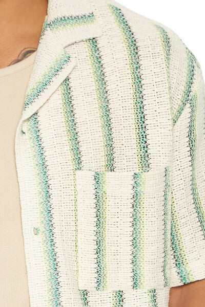 Striped Patch Pocket Shirt