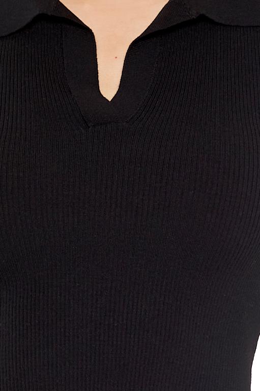 Ribbed Sweater-Knit Crop Top
