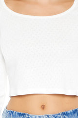 Pointelle Crop Top