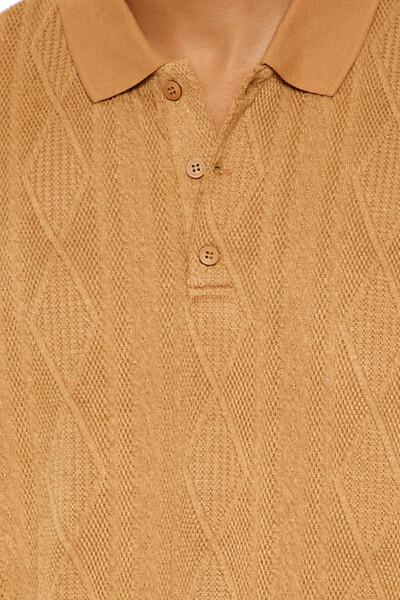 Textured Lace Polo Shirt