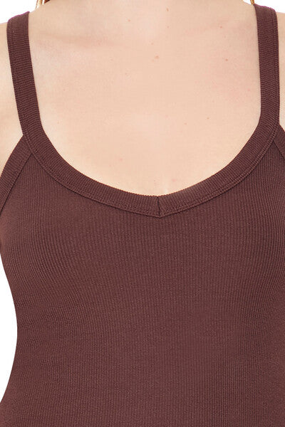 Ribbed Knit V-Neck Cami