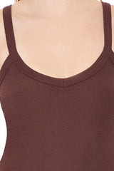 Ribbed Knit V-Neck Cami