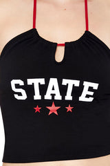 Cropped State Halter Top
