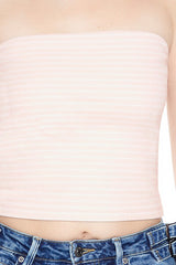 Striped Tube Crop Top