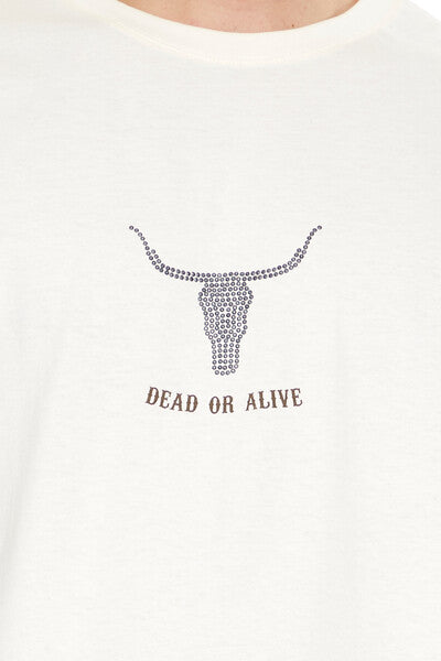 Studded Dead Or Alive Graphic Tee