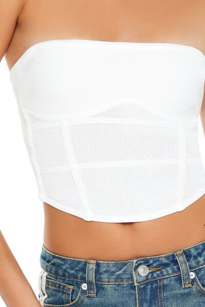 Sweater-Knit Tube Crop Top