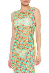Floral Swim Cover-Up Midi Dress