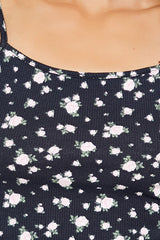 Ditsy Floral Print Cropped Cami