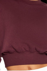 Fleece Cropped Pullover