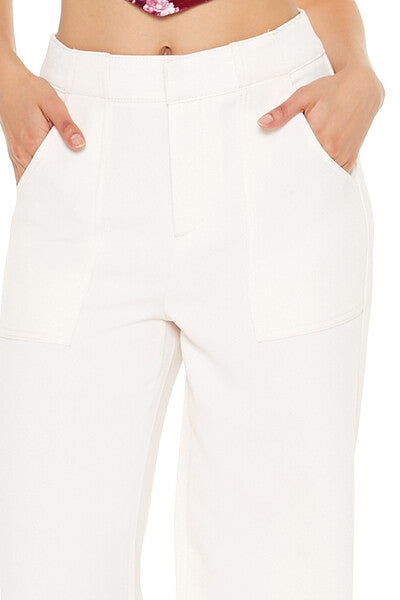 High-Rise Wide-Leg Trouser Pants