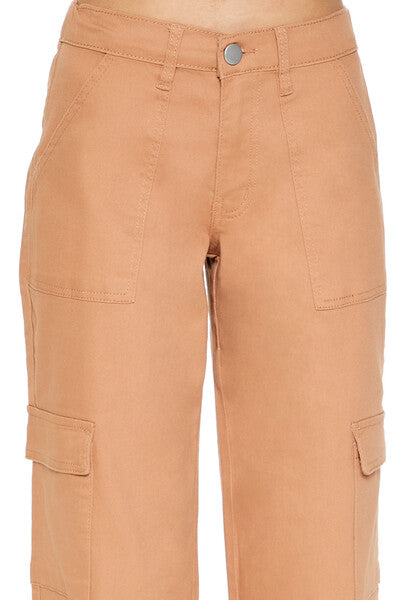Twill Low-Rise Cargo Pants