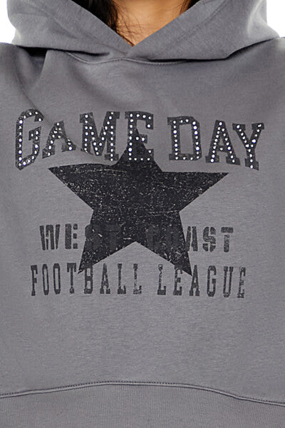 Game Day Rhinestone Hoodie