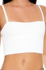 Sweater-Knit Cropped Cami