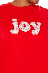 Plus Size Embroidered Joy Pullover