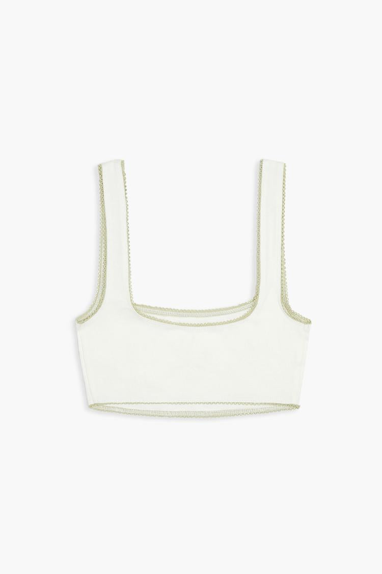 Rosette Two-Tone Bralette